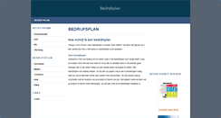 Desktop Screenshot of bedrijfsplan.net
